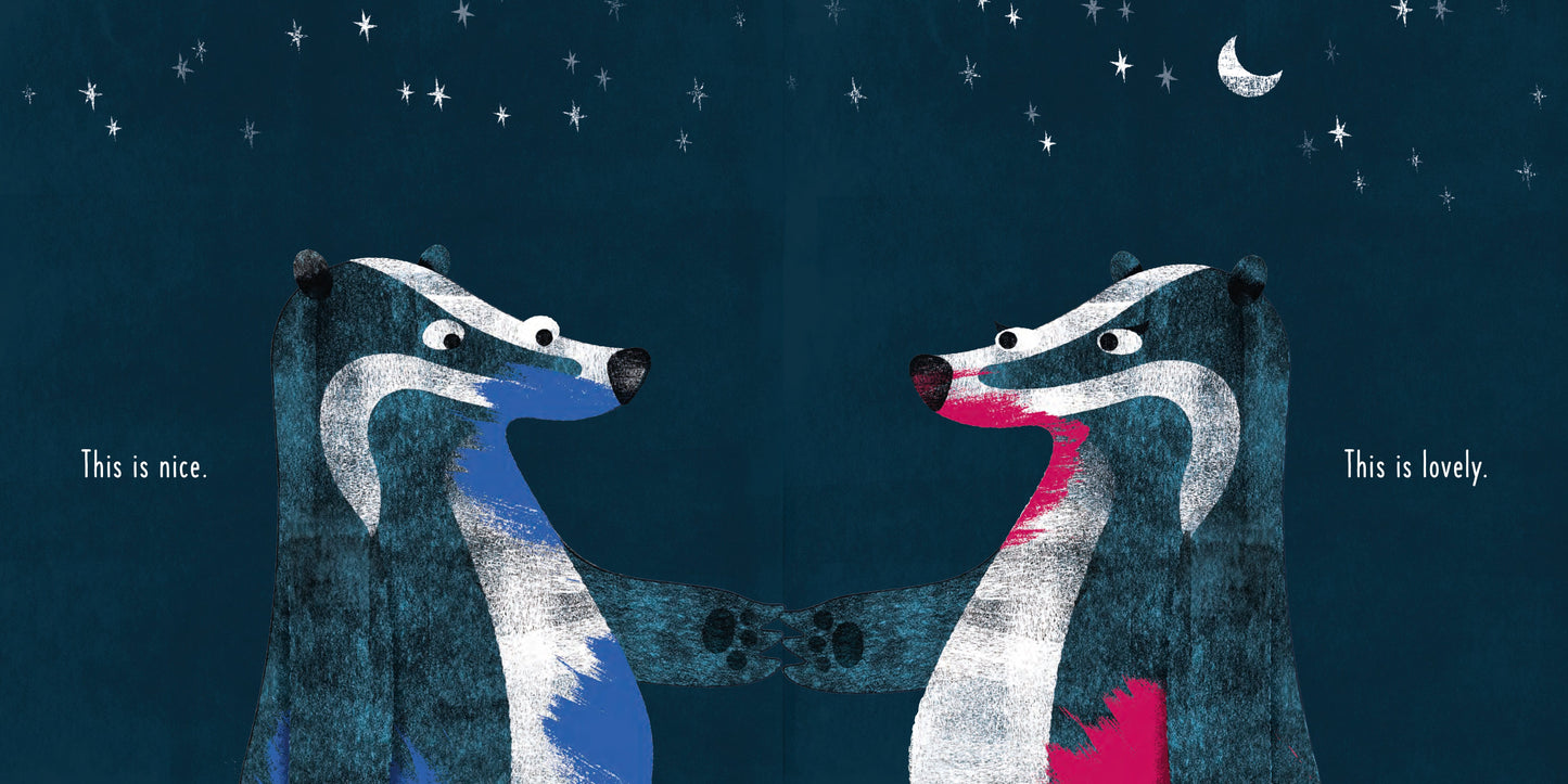 Book Bag Doha Blue Badger and the Beautiful Berry ByHuw Lewis Jones