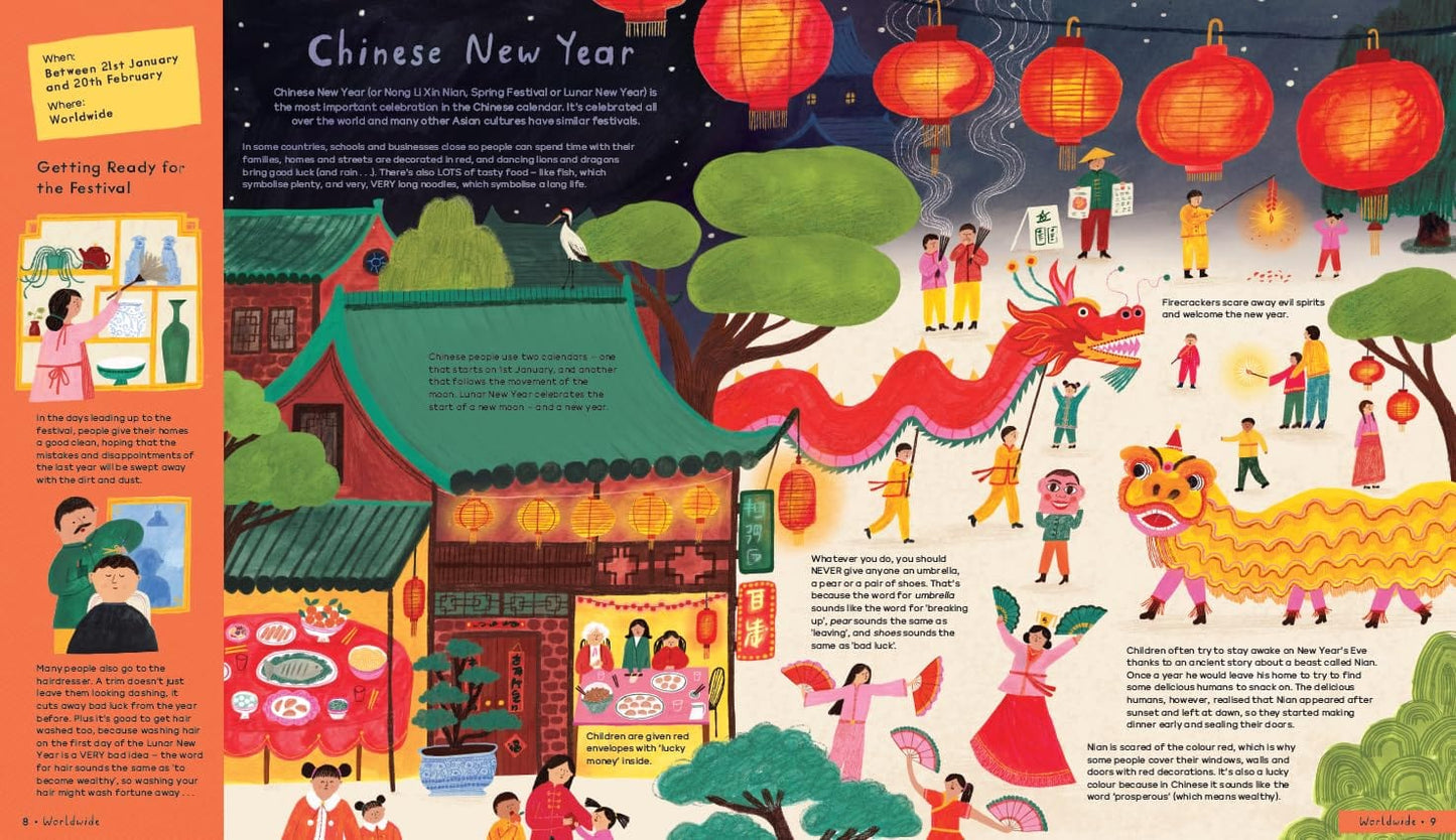 Nosy Crow British Museum: Celebrate!: Discover 50 Fantastic Festivals from Around the World by Laura Mucha (Author), Hannah Tolson (Illustrator) ( Hardcover)