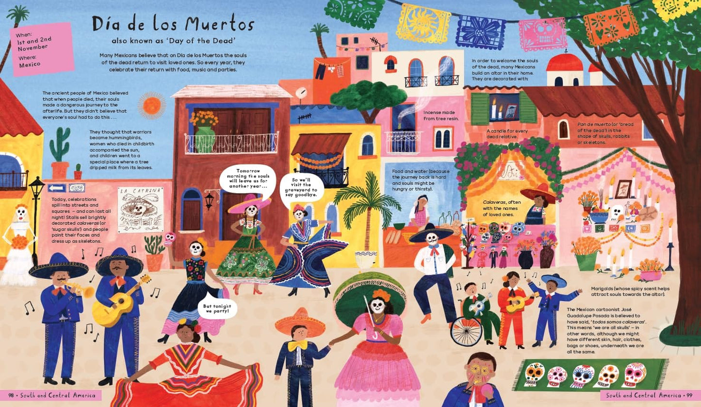 Nosy Crow British Museum: Celebrate!: Discover 50 Fantastic Festivals from Around the World by Laura Mucha (Author), Hannah Tolson (Illustrator) ( Hardcover)