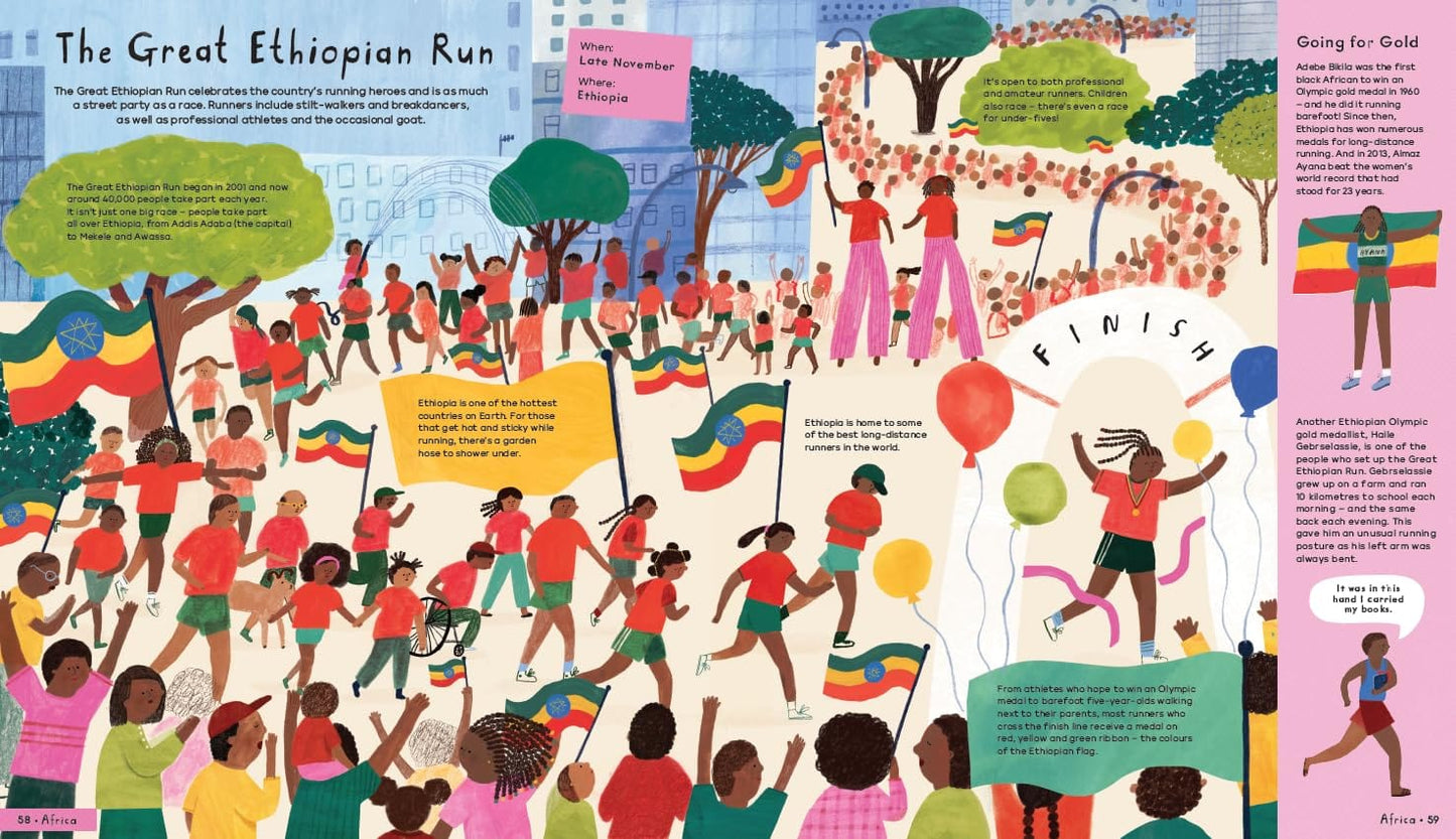 Nosy Crow British Museum: Celebrate!: Discover 50 Fantastic Festivals from Around the World by Laura Mucha (Author), Hannah Tolson (Illustrator) ( Hardcover)
