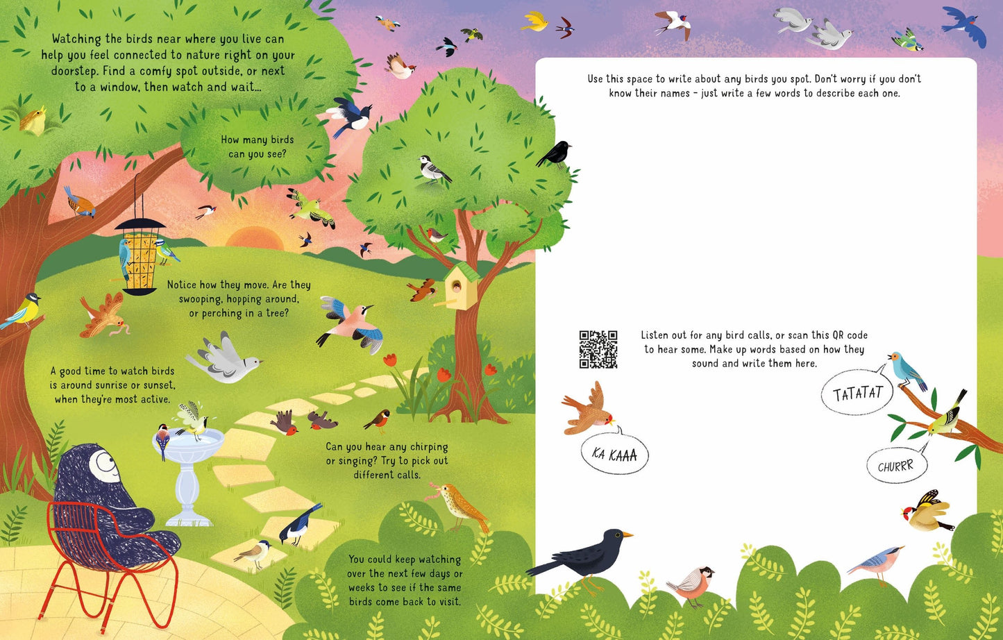 Usborne Calming Nature Activity Book Alice James, Lizzie Cope Illustrated by Heloise Mab, Ada Crowe