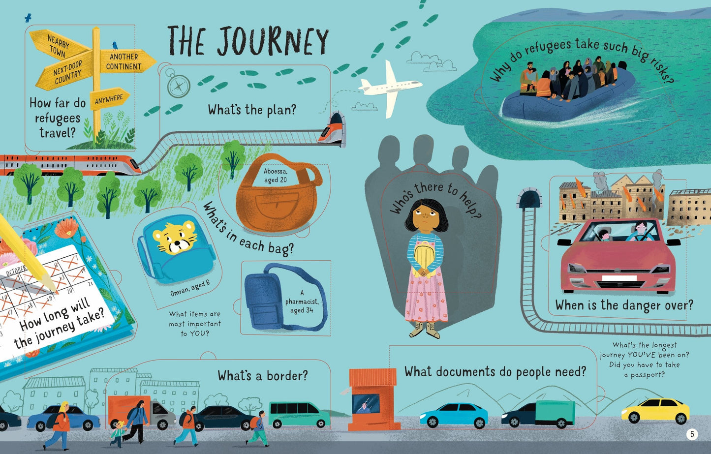 Usborne Lift-the-flap Questions and Answers about Refugees Katie Daynes, Ashe de Sousa Illustrated by Oksana Drachkovska