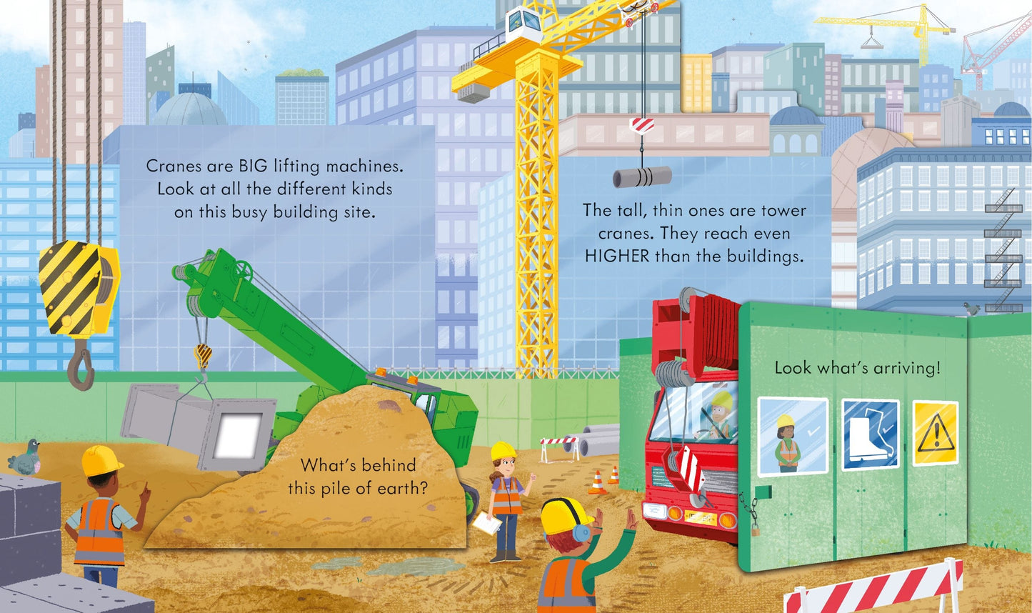 Usborne Peep Inside How a Crane Works Lara Bryan Illustrated by Mike Byrne