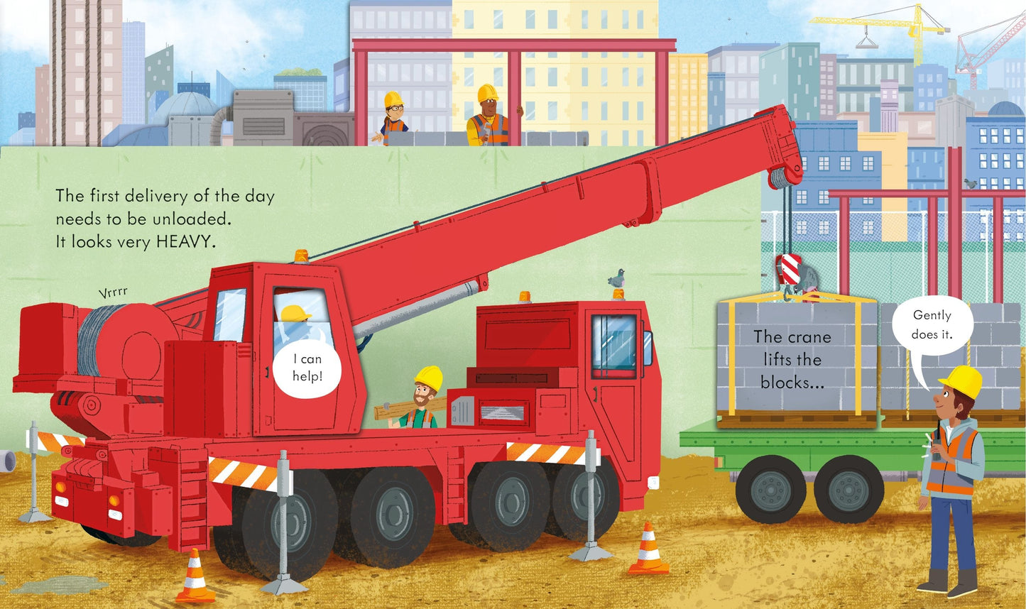 Usborne Peep Inside How a Crane Works Lara Bryan Illustrated by Mike Byrne