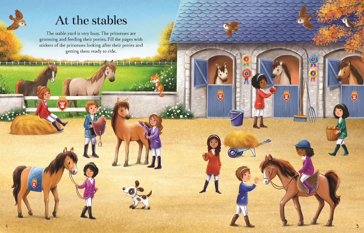 Usborne Princesses Sticker Book Fiona Watt Illustrated by Elzbieta Jarzabek