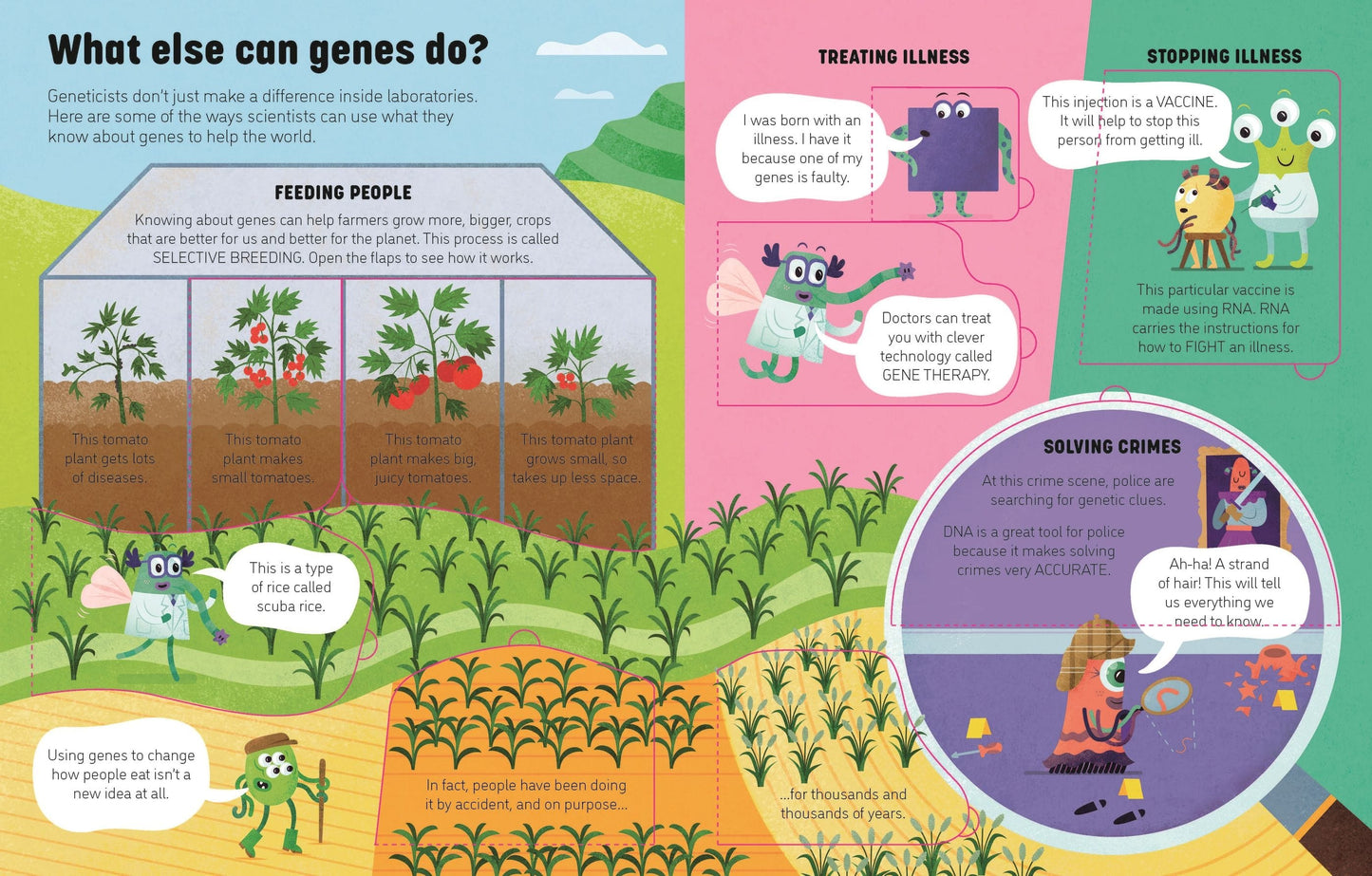 Usborne See Inside Genes and DNA Alice James Illustrated by Tim Bradford