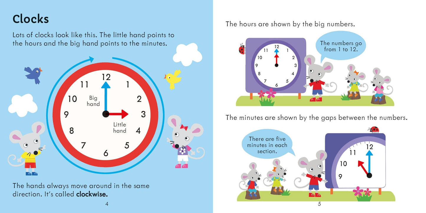 Usborne Telling the Time Matching Games and Book Kate Nolan Illustrated by Jayne Schofield