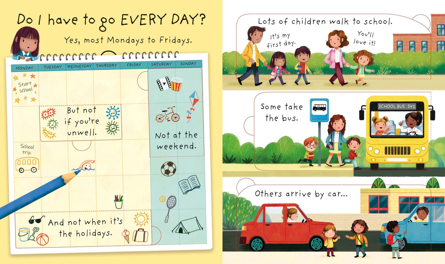 Usborne Very First Questions and Answers Why do I have to go to school? Katie Daynes Illustrated by Marta Alvarez Miguens