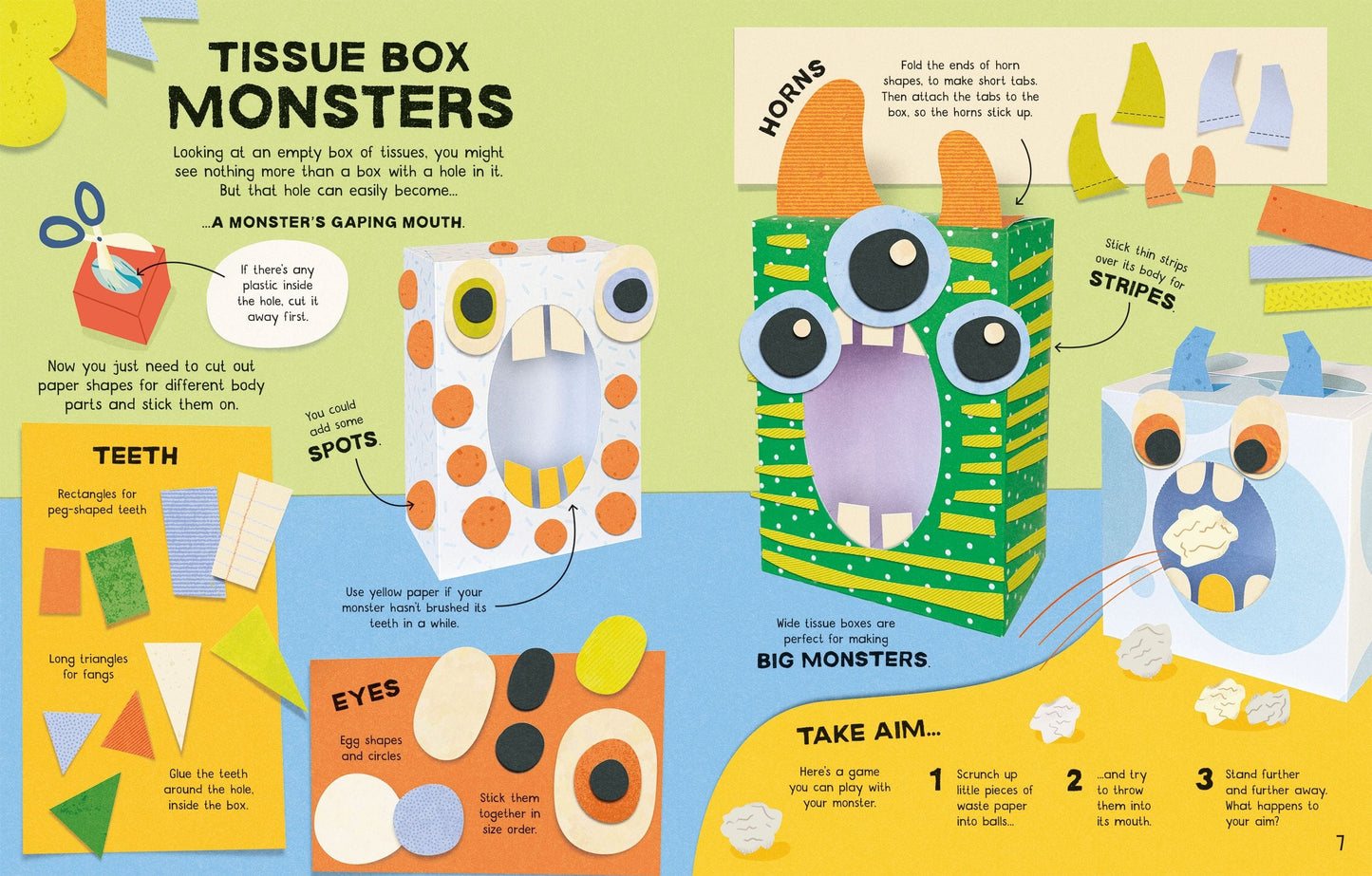 Usborne What Can I Do With a Cardboard Box? James Maclaine Illustrated by Harriet Noble, Erin Wallace