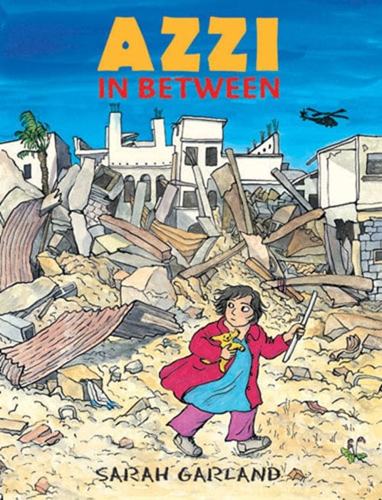 Book Bag Doha Azzi in Between By Sarah Garland