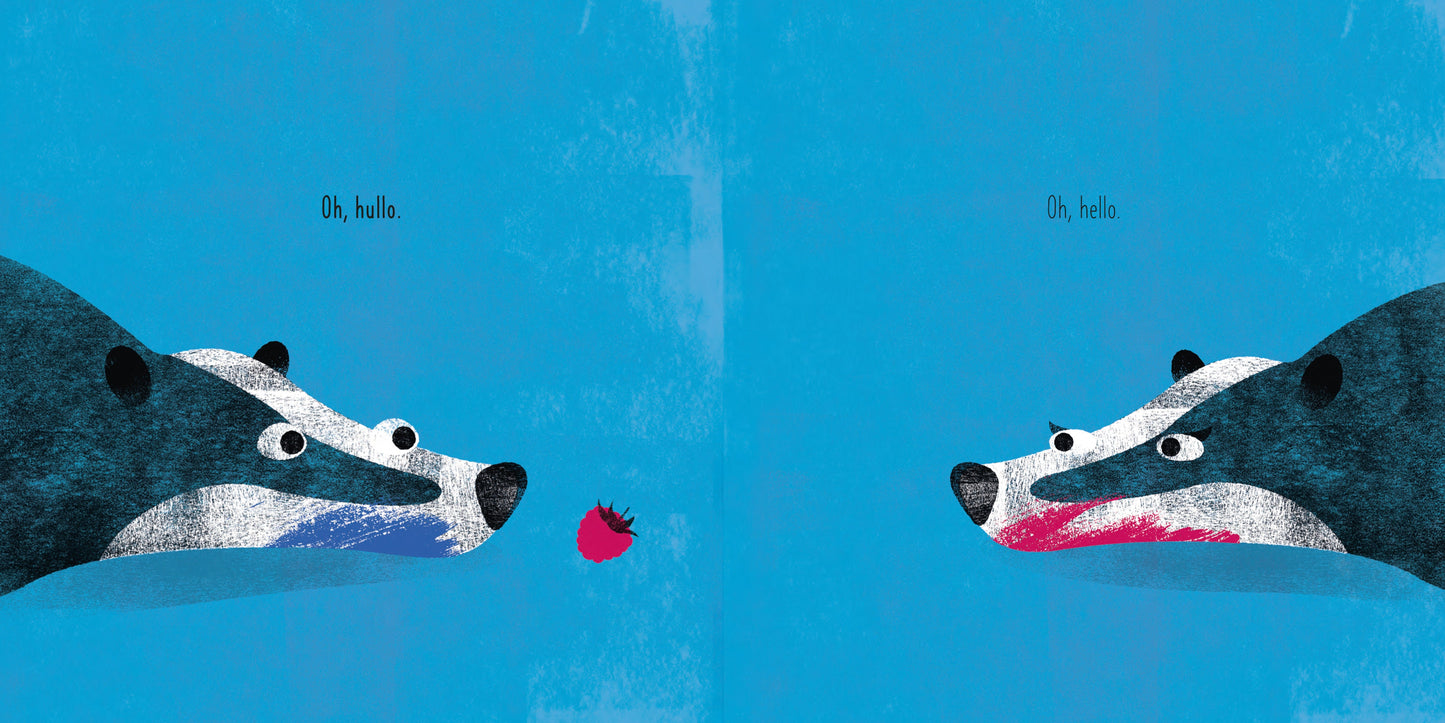 Book Bag Doha Blue Badger and the Beautiful Berry ByHuw Lewis Jones