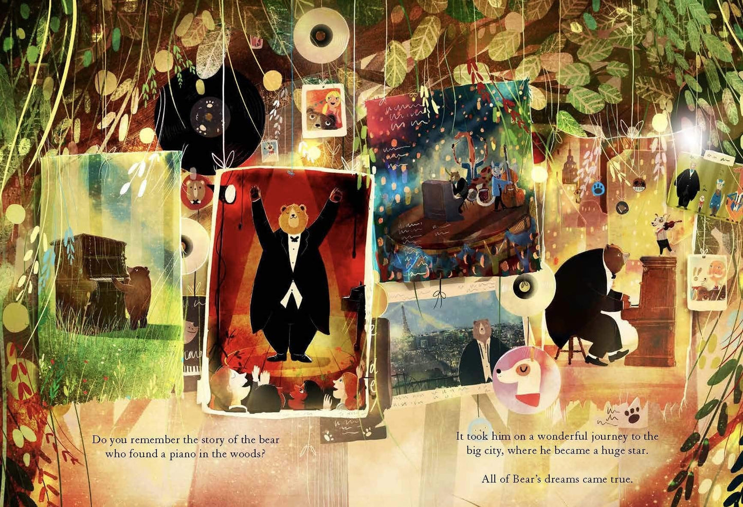 Book Bag Doha Copy of The Bear, the Piano and Little Bear's Concert By David Litchfield