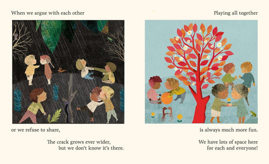 Book Bag Doha Kindness Grows A Peek-through Picture Book by Britta Teckentrup Author: Britta Teckentrup