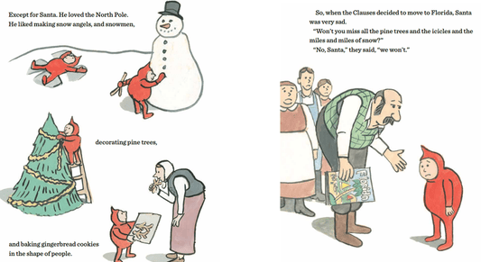 Book Bag Doha Little Santa board book by Jon Agee (Hardcover)