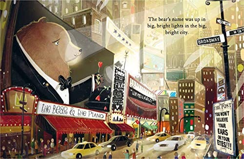 Book Bag Doha The Bear and the Piano by David Litchfield