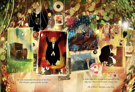 Book Bag Doha  The Bear, the Piano and Little Bear's Concert by David Litchfield