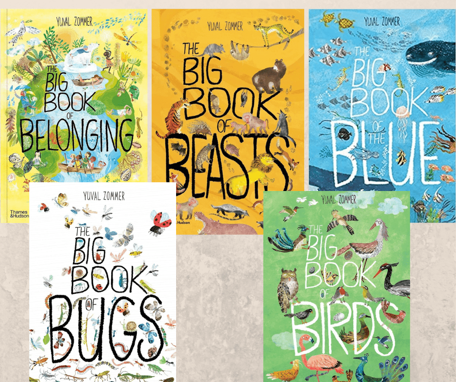 Nosy Crow The Big Book Series Box Set. The Big Book of Blooms, The Big Book of Blue, The Big Book of Birds, The Big Book of Bugs and The Big Book of Bugs