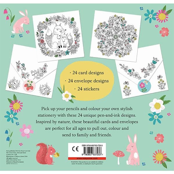 Nosy Crow The Colouring Book of Cards and Envelopes: Nature