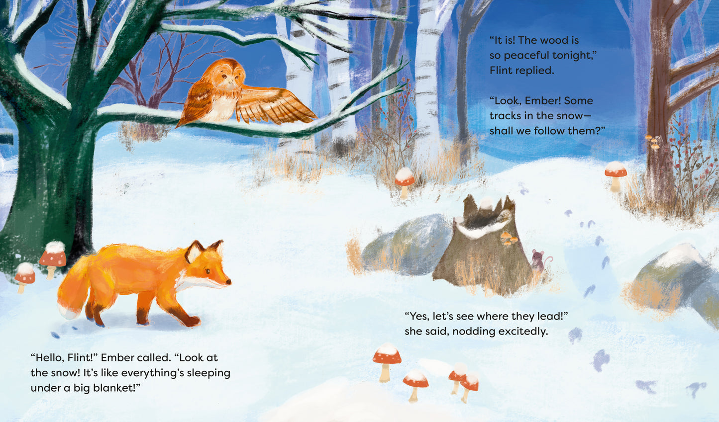 FOX AND OWL'S WINTER ADVENTURE ByJackie Lui, Moonlie Fong Whittaker ( Hardcover)