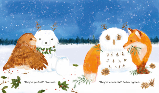 FOX AND OWL'S WINTER ADVENTURE ByJackie Lui, Moonlie Fong Whittaker ( Hardcover)