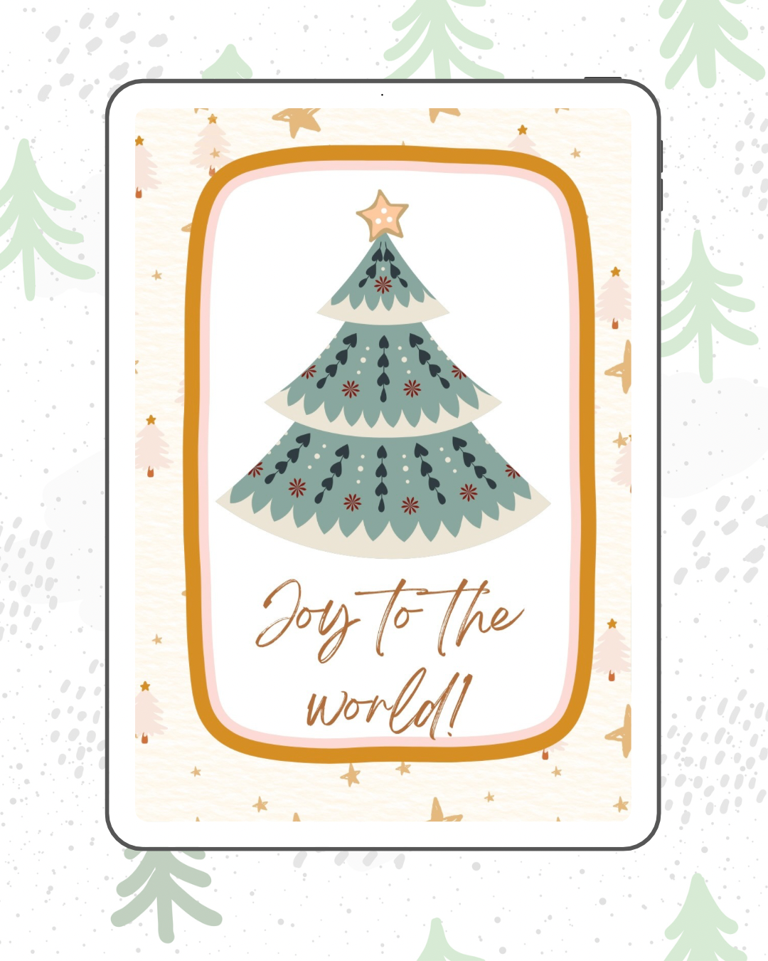 Joy to the world Christmas card