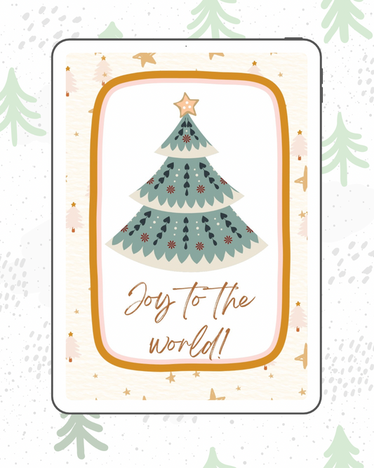 Joy to the world Christmas card