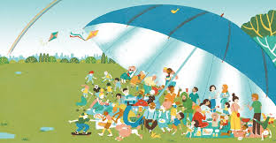 The Blue Umbrella By Emily Ann Davison Illustrated by Momoko Abe
