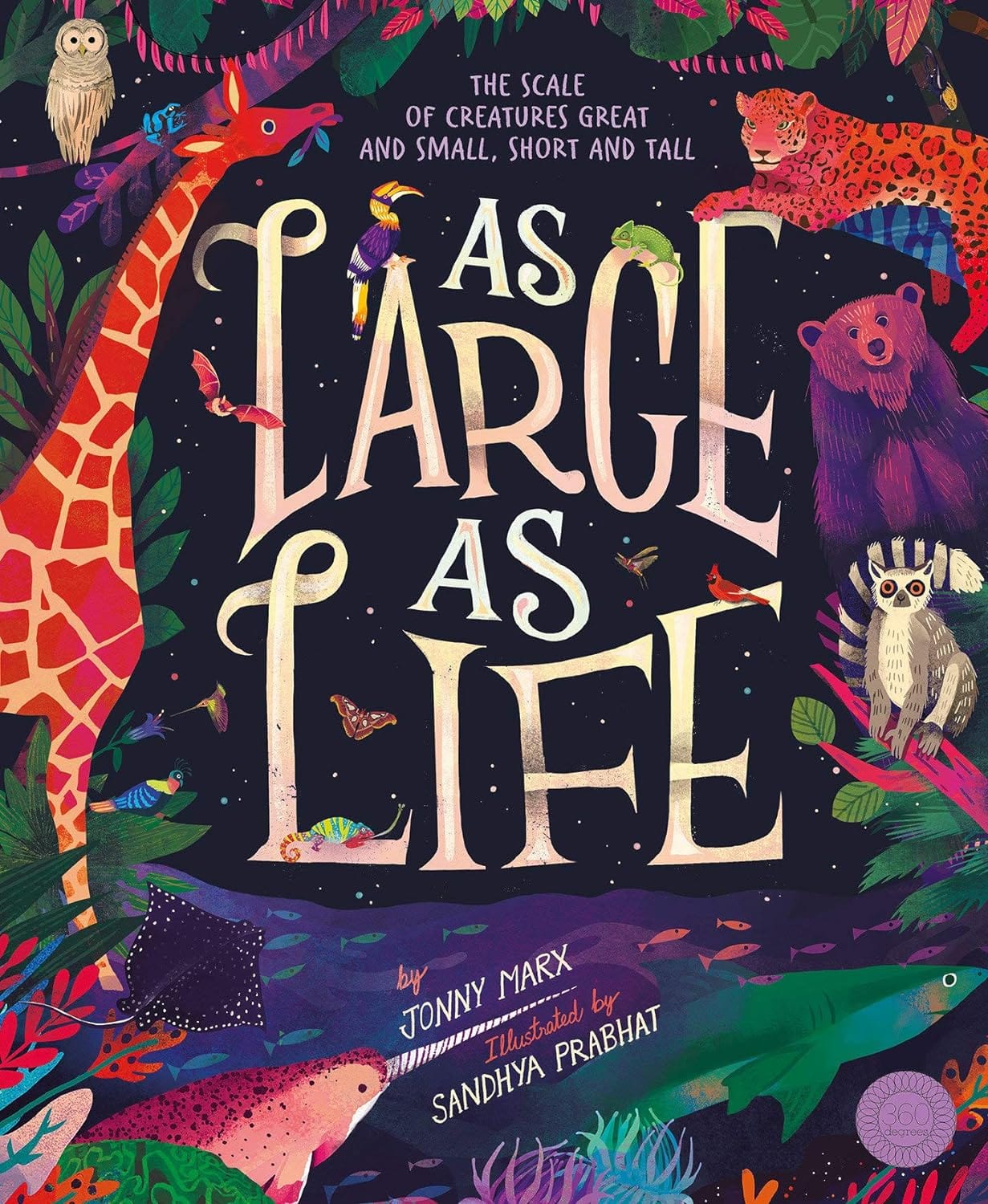 little tiger As Large As Life: The Scale of Creatures Great and Small, Short and Tall -Hardcover –  by Jonny Marx (Author), Sandhya Prabhat (Illustrator)