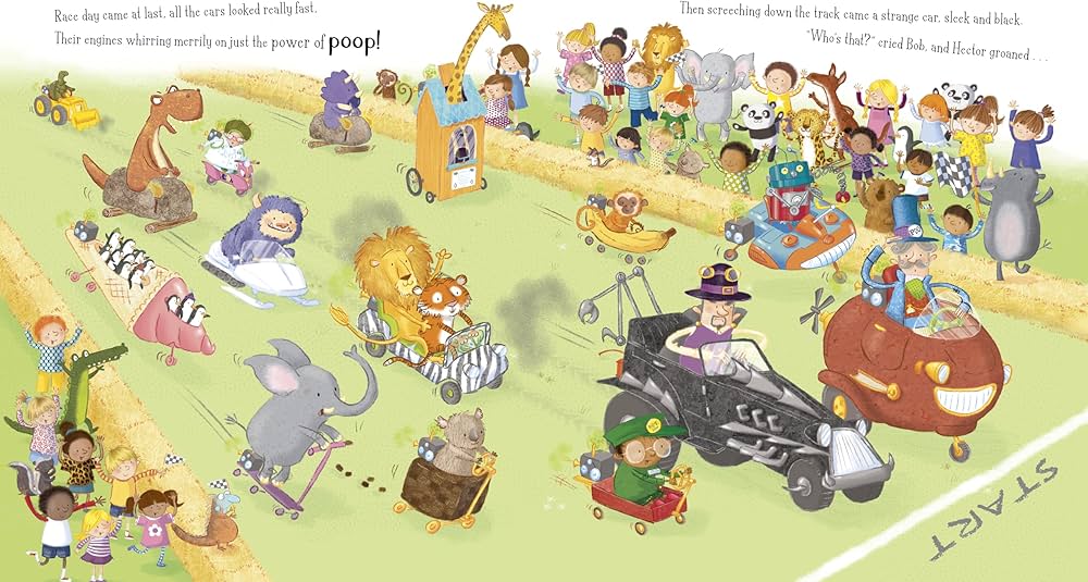 little tiger Poo in the Zoo: The Super Pooper Road Race  by Steve Smallman (Author), Ada Grey (Illustrator)