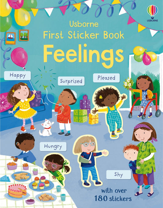Usborne First Sticker Book Feelings Holly Bathie  Illustrated by Joanne Partis
