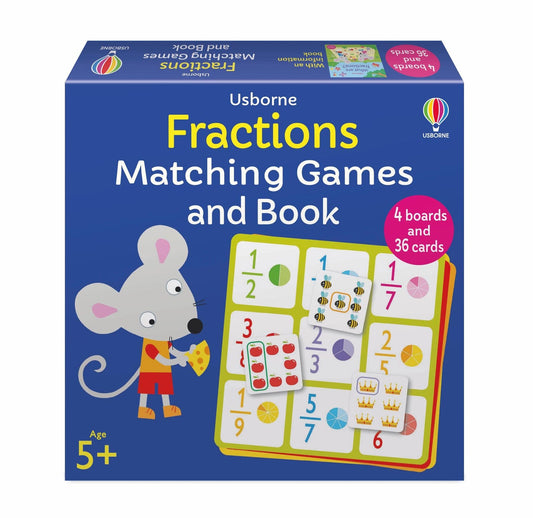Usborne Fractions Matching Games and Book Kate Nolan  Illustrated by Jayne Schofield