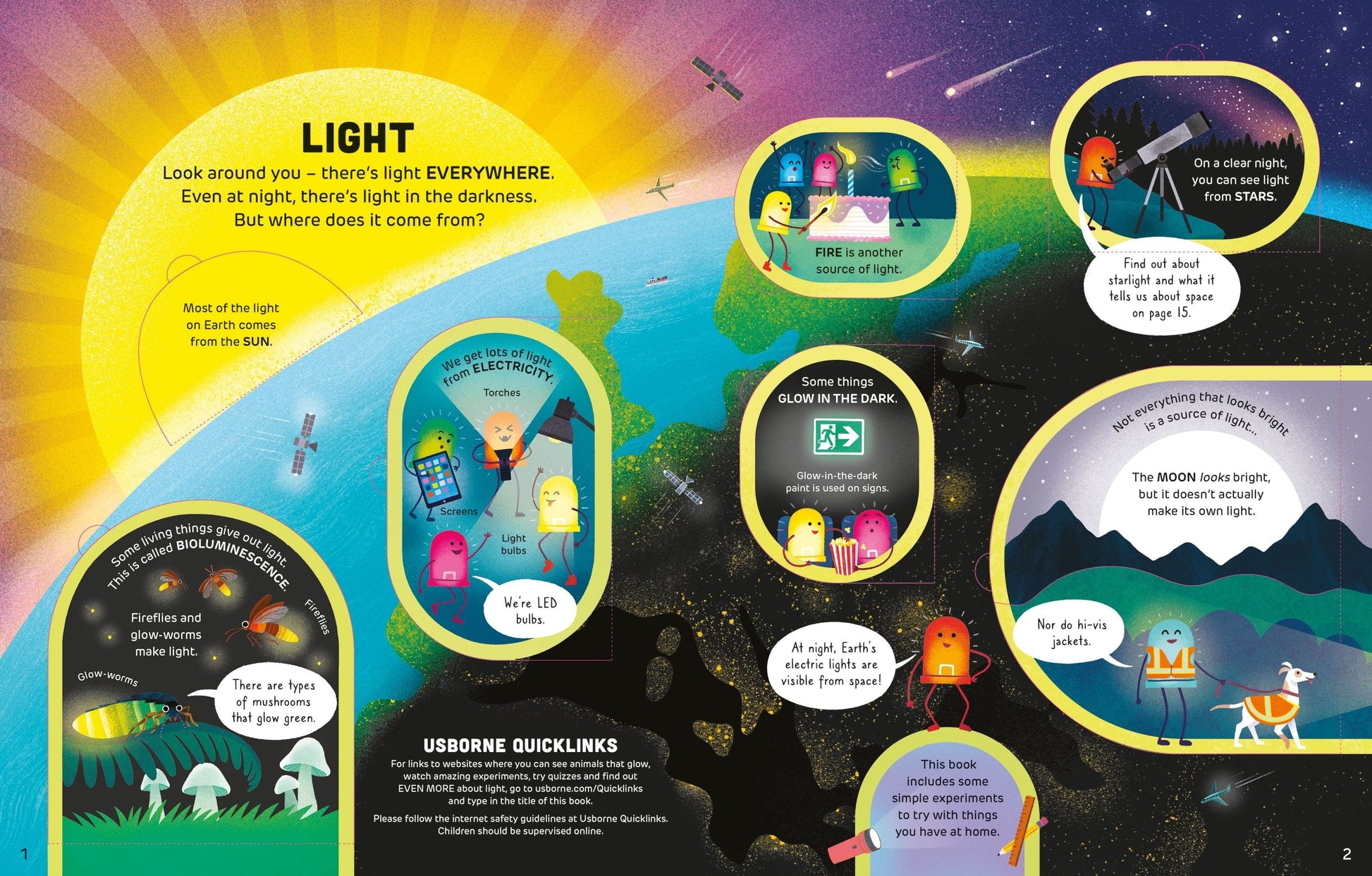 Usborne How It Works: Light Sarah Hull  Illustrated by Kaley McKean