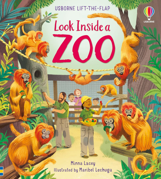 Usborne Look Inside a Zoo Minna Lacey  Illustrated by Maribel Lechuga