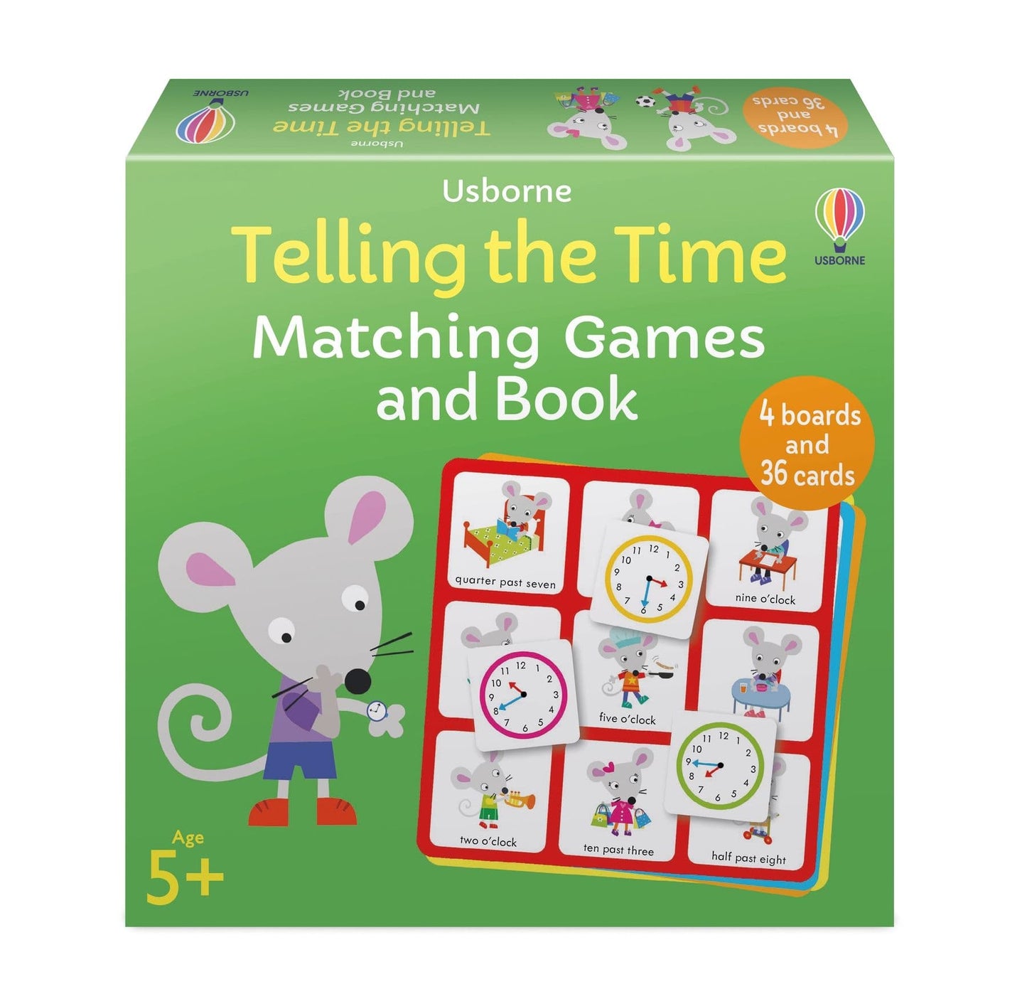 Usborne Telling the Time Matching Games and Book Kate Nolan  Illustrated by Jayne Schofield