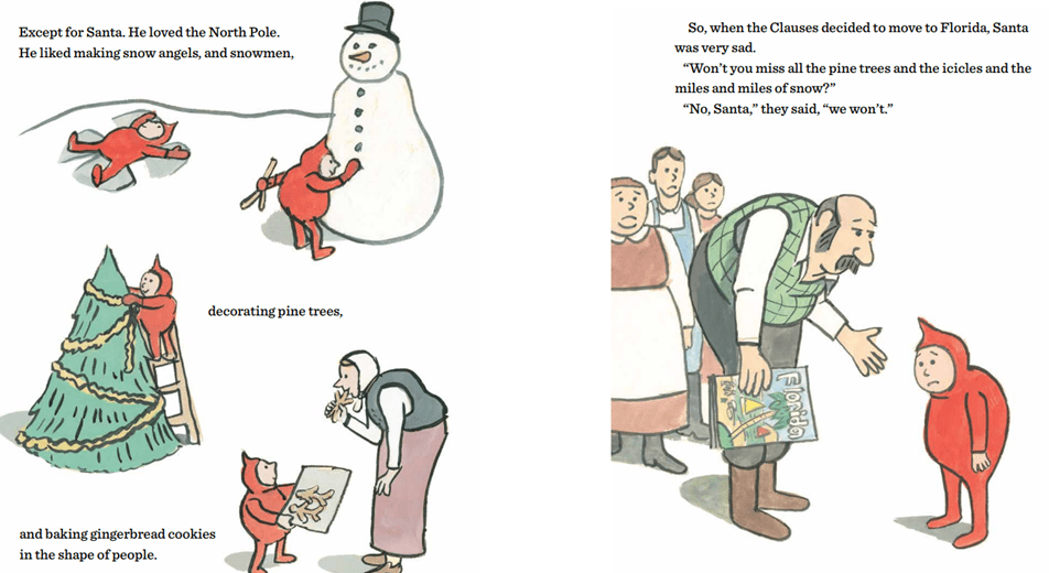 Book Bag Doha  Little Santa board book by Jon Agee  (Hardcover)