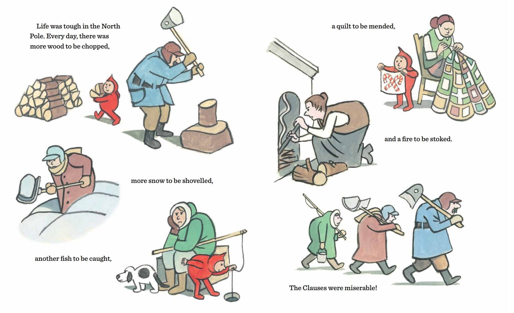 Book Bag Doha  Little Santa board book by Jon Agee  (Hardcover)