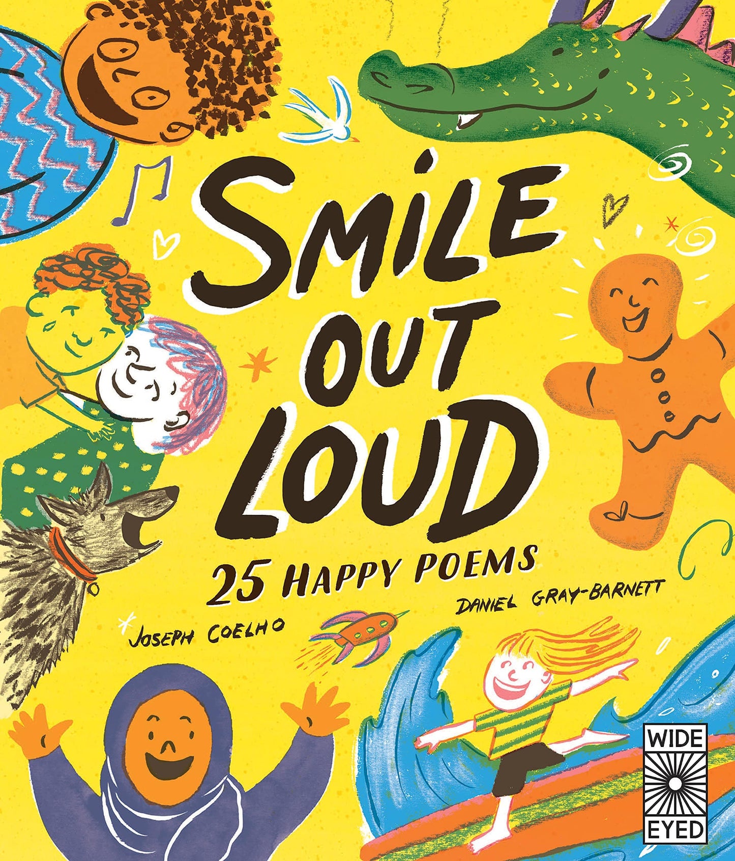 Book Bag Doha  Smile Out Loud: 25 Happy Poems Hardcover  Joseph Coelho  (Author), Daniel Gray-Barnett (Illustrator)