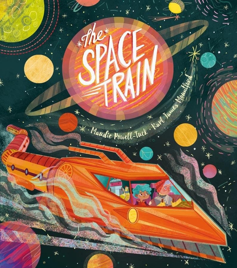 Book Bag Doha  The Space Train Author: Maudie Powell-Tuck, Illustrator: Karl James Mountford