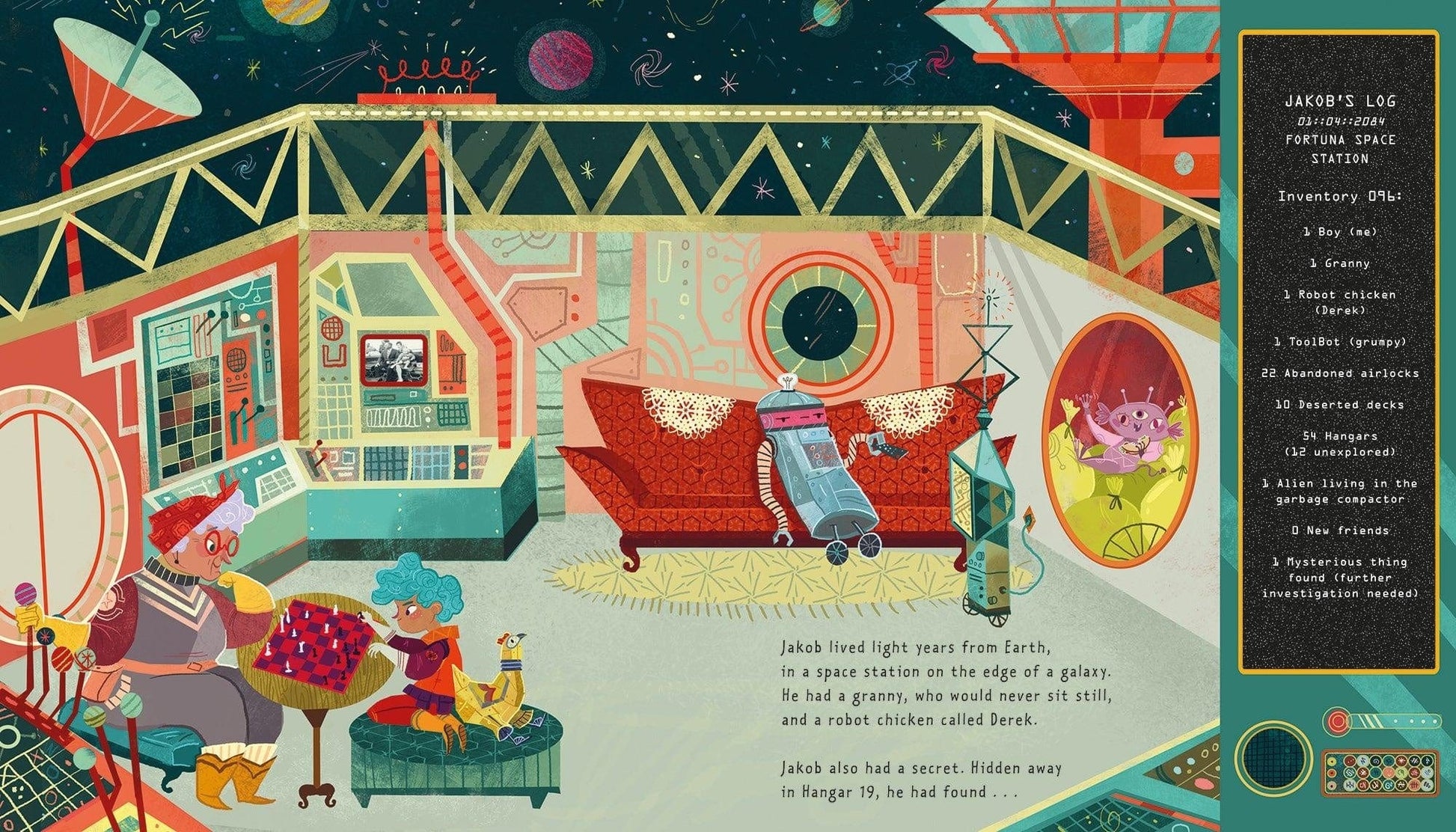 Book Bag Doha  The Space Train Author: Maudie Powell-Tuck, Illustrator: Karl James Mountford