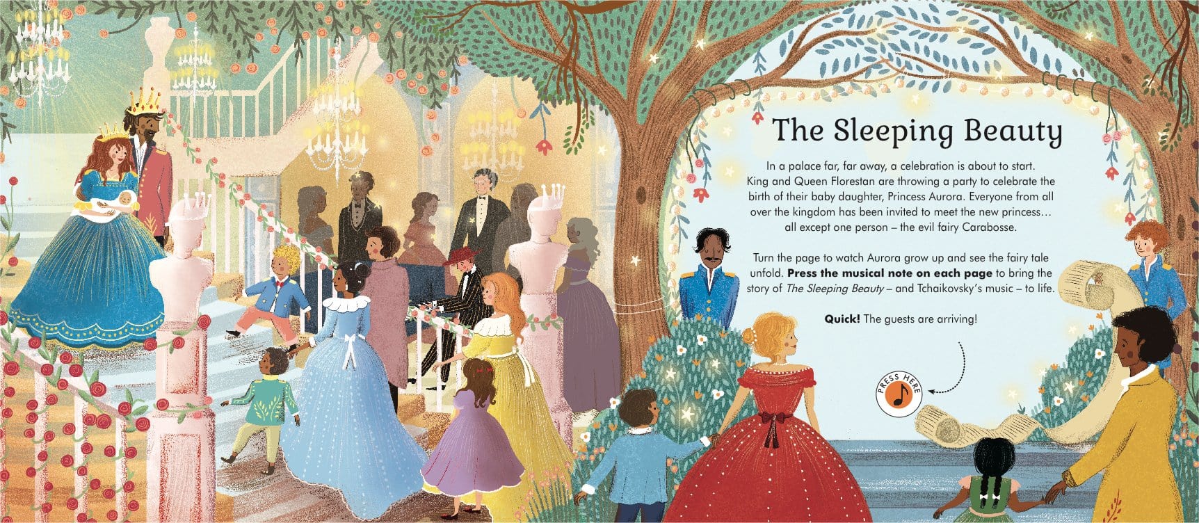 Book Bag Doha  The Story Orchestra: The Sleeping Beauty: Press the note to hear Tchaikovsky's music:Hardcover  by Jessica Courtney Tickle  (Author)