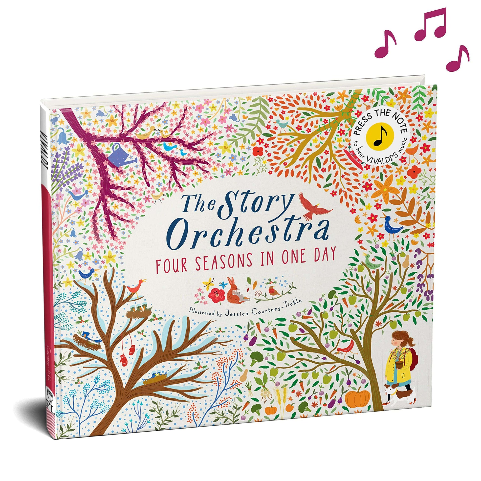 Book Bag Doha  The The Story Orchestra: Four Seasons in One Day: Press the note to hear Vivaldi's music: Hardcover –  by Jessica Courtney-Tickle  (Illustrator)