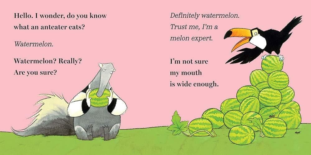 Nosy Crow What Does An Anteater Eat? By Ross Collins