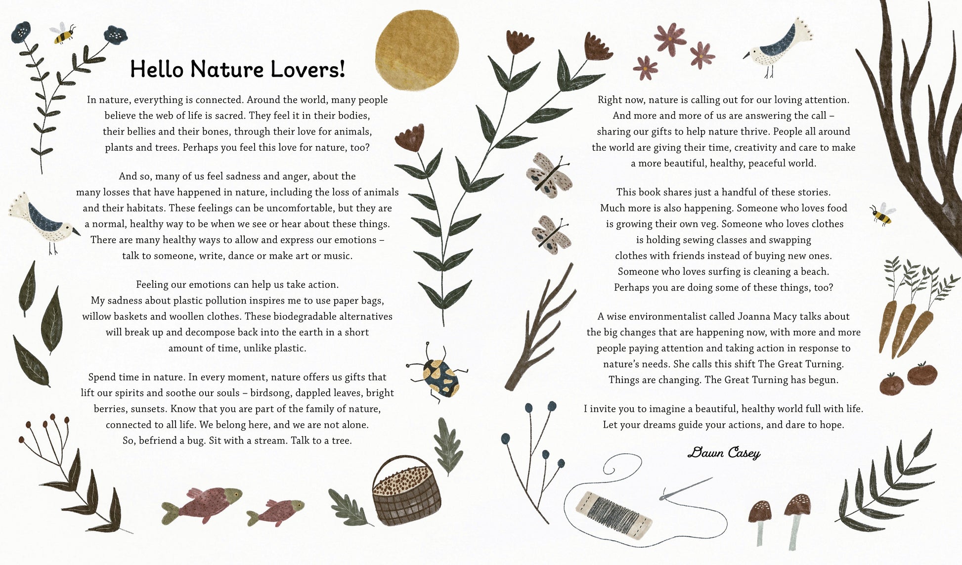 T&H HAPPY STORIES FOR NATURE LOVERS By Dawn Casey