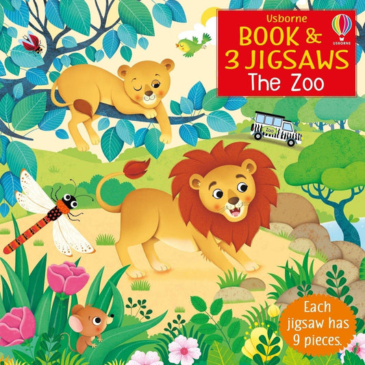 Usborne Usborne Book and 3 Jigsaws: The Zoo Sam Taplin  Illustrated by Federica Iossa