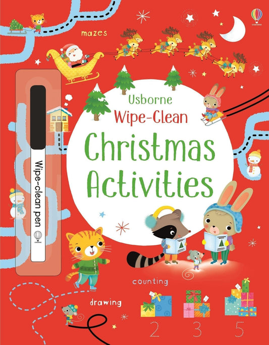 Usborne Wipe-Clean Christmas Activities Kirsteen Robson  Illustrated by Dania Florino